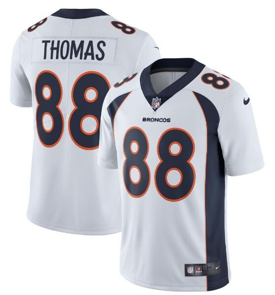 Men's Denver Broncos #88 Demaryius Thomas White Vapor Untouchable Limited Stitched Jersey Men's Denver Broncos #88 Demaryius Thomas White Vapor Untouchable Limited Stitched Jersey